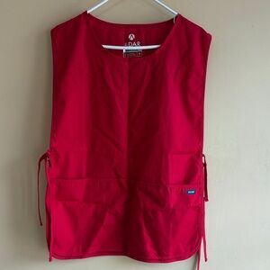 Vibrant Red Sleeveless Apron